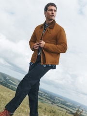 Tan Brown Shower Resistant Tri Blend Barn Jacket - Image 3 of 11
