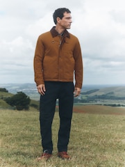 Tan Brown Shower Resistant Tri Blend Barn Jacket - Image 7 of 11