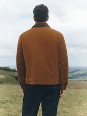 Tan Brown Shower Resistant Tri Blend Barn Jacket - Image 9 of 11