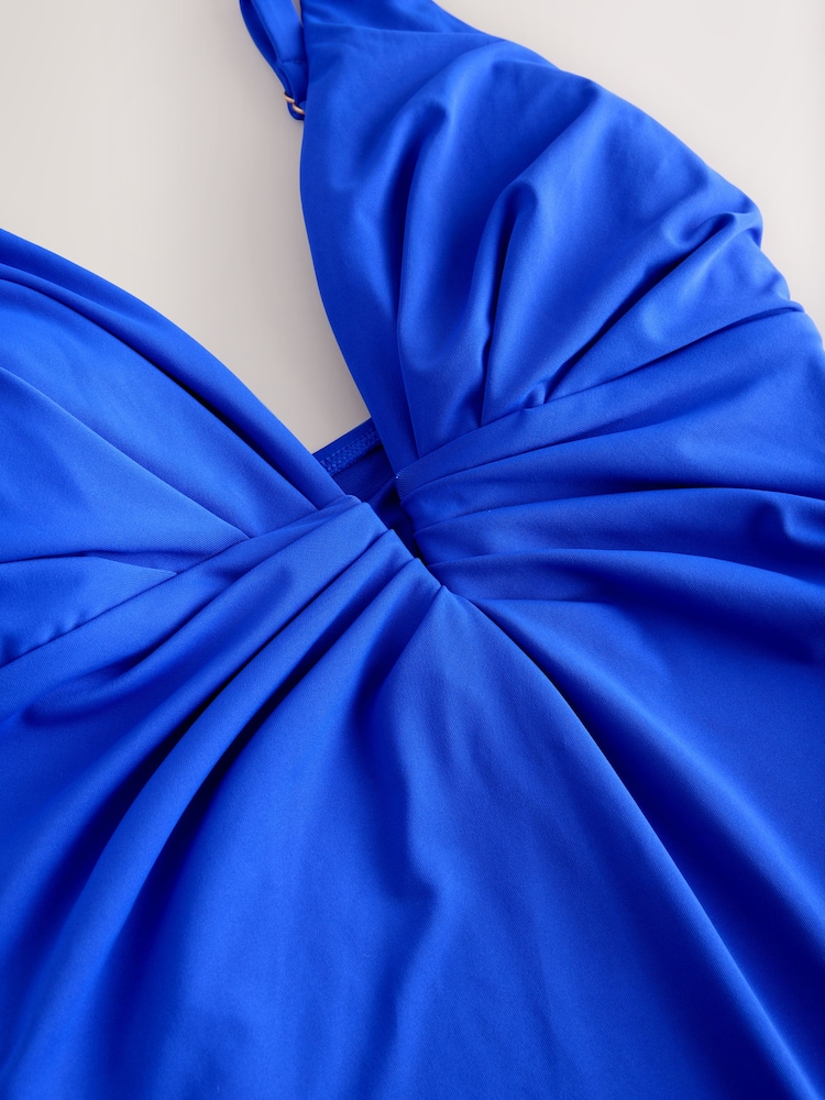 Cobalt Blue Plunge Tummy Control Swimsuit - Image 2 of 4