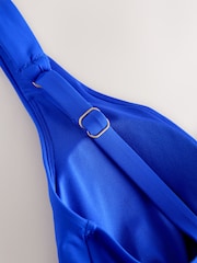 Cobalt Blue Plunge Tummy Control Swimsuit - Image 8 of 8