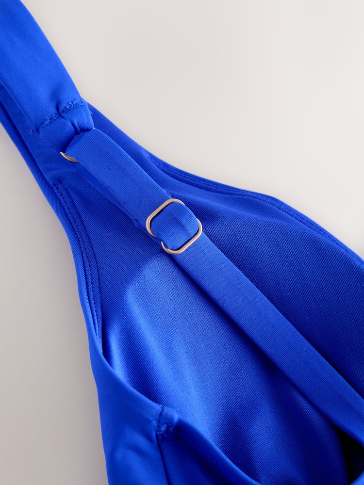 Cobalt Blue Plunge Tummy Control Swimsuit - Image 8 of 8 Cobalt Blue Plunge Tummy Control Swimsuit - Image 8 of 8