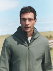 Khaki Green Waterproof Rubberised Anorak Jacket - Image 3 of 8