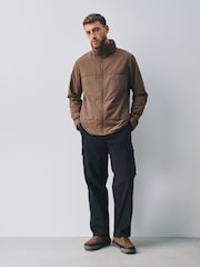 Brown Shower Resistant Seersucker Anorak Jacket - Image 2 of 7