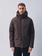 Braun - Shower Resistant Padded Lined Jacket - Bild 1 von 9