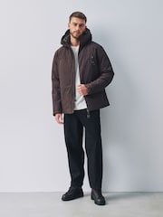 Braun - Shower Resistant Padded Lined Jacket - Bild 2 von 9