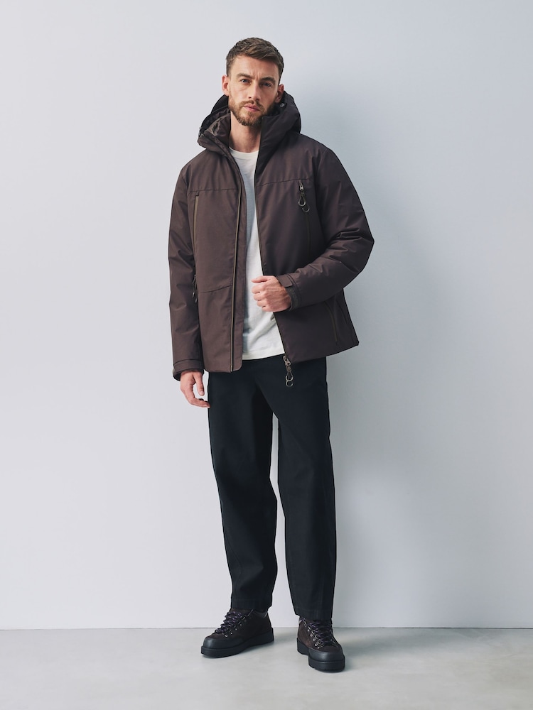 Braun - Shower Resistant Padded Lined Jacket - Bild 2 von 9 Braun - Shower Resistant Padded Lined Jacket - Bild 2 von 9