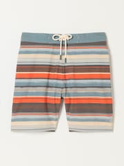 FatFace Orange Stripe Board Shorts - Image 5 of 5