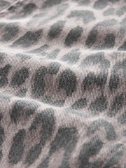 Leopard Short Sleeve Denim Shirt - Image 7 of 7