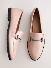 Rose Pink Wide Fit Forever Comfort® Trim Hardware Loafers - Image 1 of 8