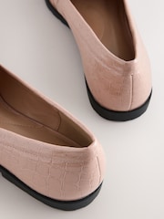 Rose Pink Wide Fit Forever Comfort® Trim Hardware Loafers - Image 7 of 8