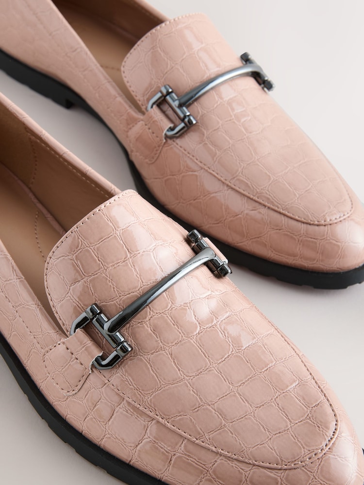 Rose Pink Wide Fit Forever Comfort® Trim Hardware Loafers - Image 8 of 8