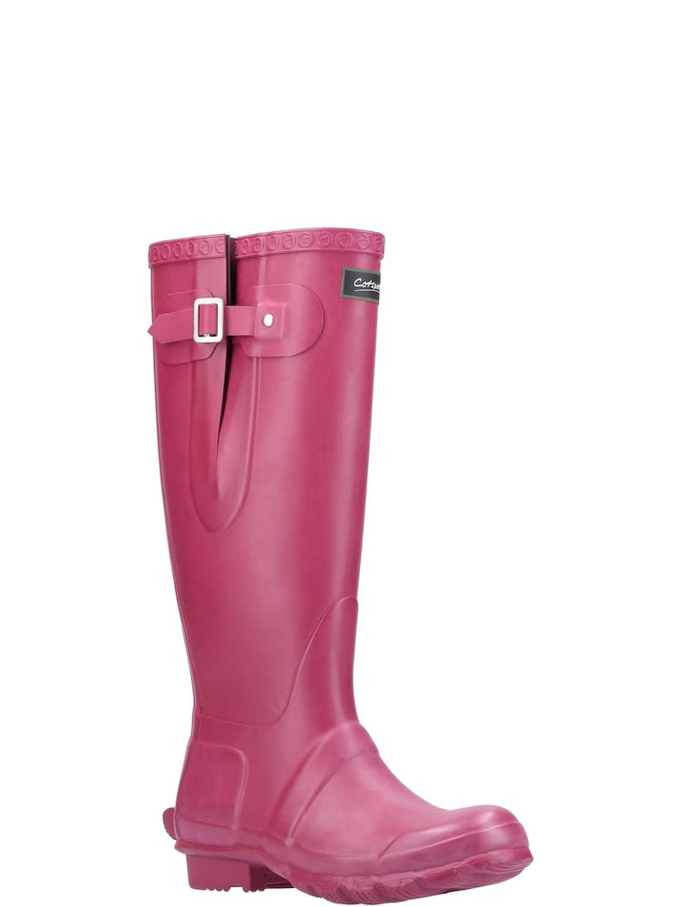 Cotswolds Pink Windsor Tall Wellington Boots - Image 2 of 4