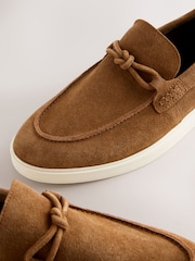 Tan Brown Casual Rope Loafers - Image 4 of 5