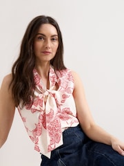 Phase Eight Red Junie Floral Blouse - Image 5 of 6