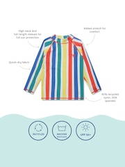 לבן - גופיית גלישה עשויה בד המגן מפני קרינת השמש UV לבנים של Muddy Puddles - תמונה 5 מתוך 5