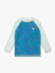 ירוק - גופיית גלישה עשויה בד המגן מפני קרינת השמש UV לבנים של Muddy Puddles - תמונה 3 מתוך 5