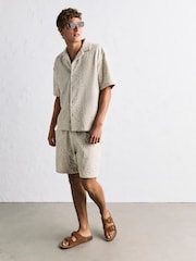 Marrón tostado - Sandalias de cuero con dos hebillas - Imagen 2 de 7