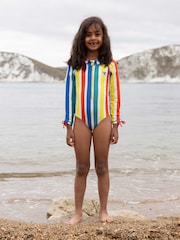 ホワイト - Muddy Puddles UV 保護 スイムスーツ - 画像 1 / 5