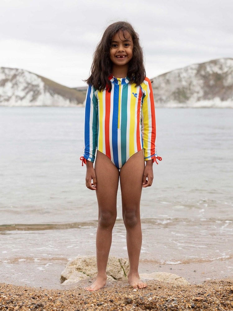 ホワイト - Muddy Puddles UV 保護 スイムスーツ - 画像 1 / 5