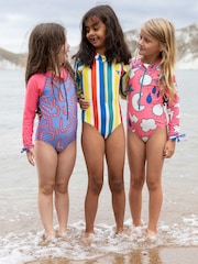 ホワイト - Muddy Puddles UV 保護 スイムスーツ - 画像 2 / 5