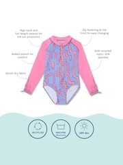 ピンク - Muddy Puddles UV 保護 スイムスーツ - 画像 5 / 5