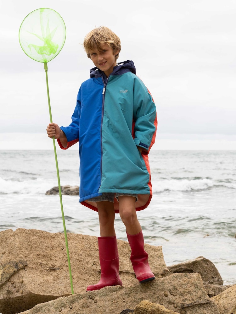 כחול  - Muddy Puddles עליונית-חלוק החלפה חסינת מים - תמונה 1 מתוך 7