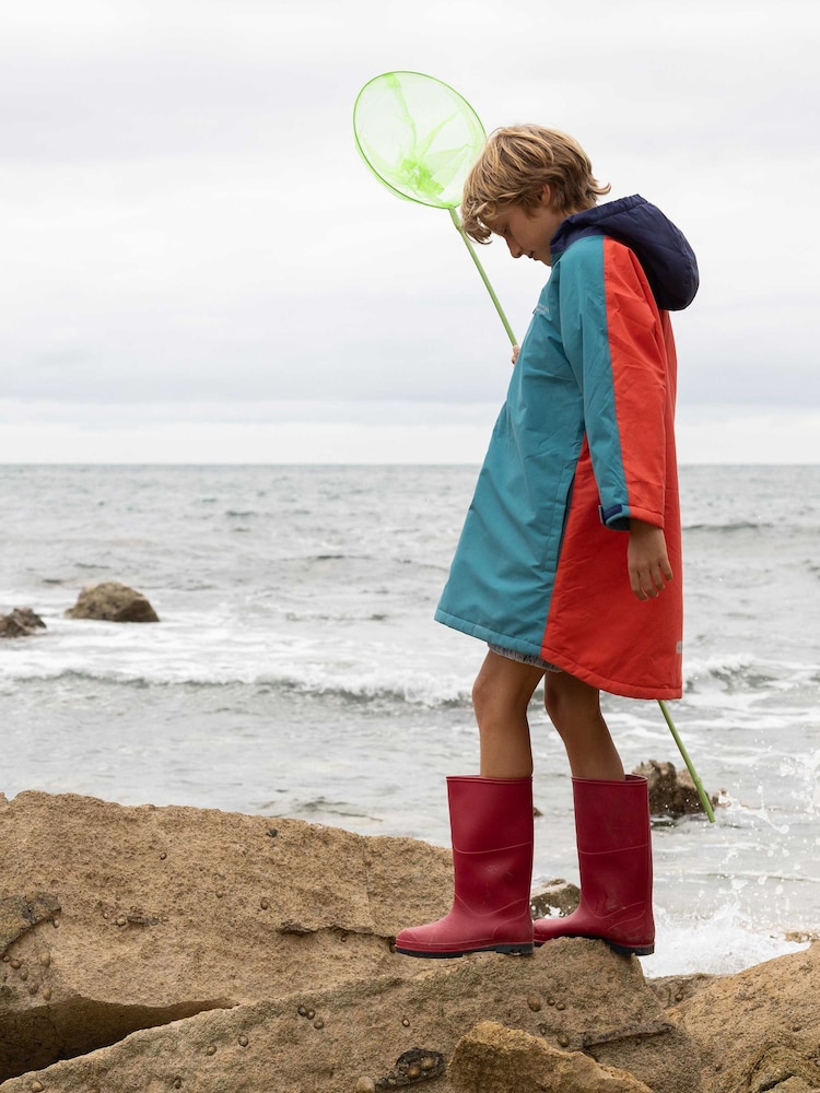 כחול  - Muddy Puddles עליונית-חלוק החלפה חסינת מים - תמונה 2 מתוך 7