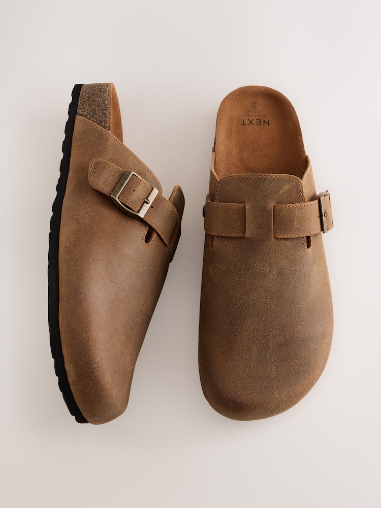 Tan Brown Casual Mules - Image 1 of 4