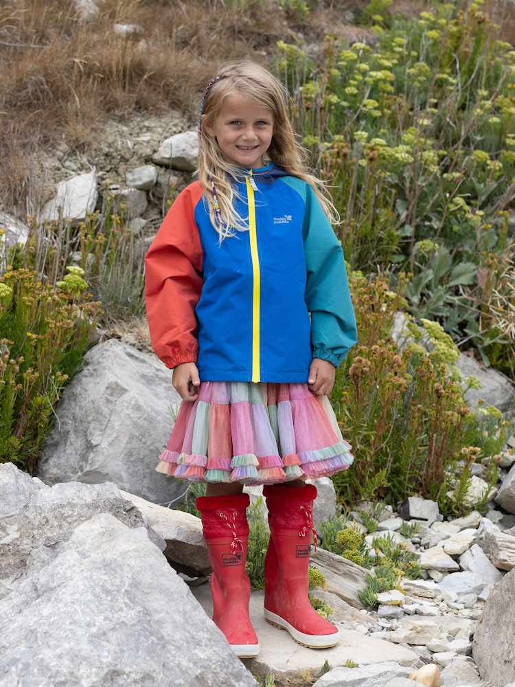 أزرق - سترة EcoLight مقاومة للماء من Muddy Puddles - Image 2 of 5