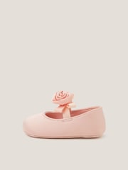 Monsoon Pink Baby Rosette Boots - Image 2 of 3