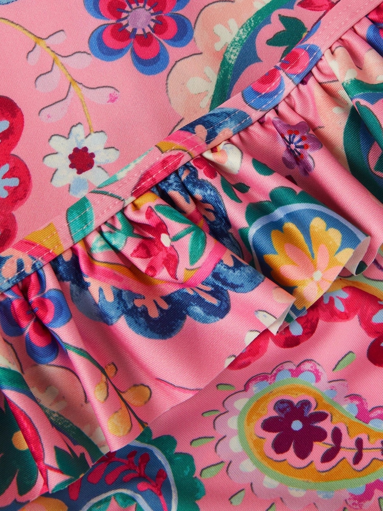 Monsoon Pink Paisley Print UPF50+ Long Sleeve Swim Set - Image 3 of 3
