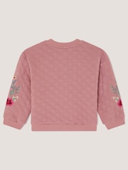 Monsoon Embellished Unicorn Quilted Bomber Jacket - Imagen 3 de 5