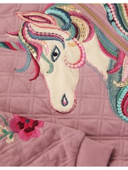Monsoon Embellished Unicorn Quilted Bomber Jacket - Imagen 4 de 5