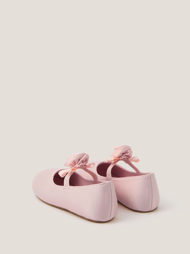 Monsoon Pink Baby Rosette Walker Shoes - Image 3 of 3 Monsoon Pink Baby Rosette Walker Shoes - Image 3 of 3