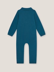 Monsoon Blue Newborn Dog Knit Romper - Image 2 of 3