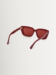 Max Mara Red Acetate Sunglasses - Image 6 of 8