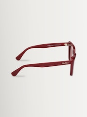 Max Mara Red Acetate Sunglasses - Image 7 of 8
