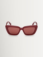 Max Mara Red Acetate Sunglasses - Image 8 of 8