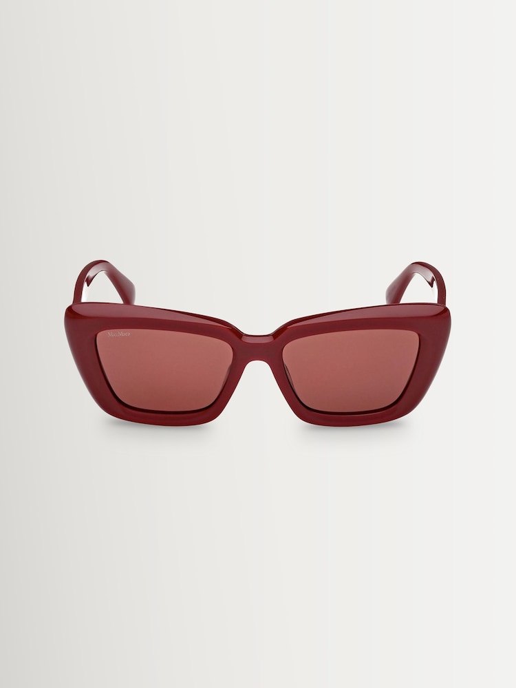 Max Mara Red Acetate Sunglasses - Image 8 of 8