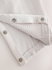 Neutral Plain Cord Dungaree and Bodysuit Baby Set (0mths-2yrs) - Image 4 of 6