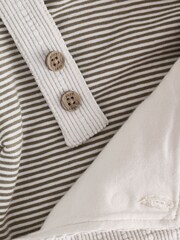 Neutral Plain Cord Dungaree and Bodysuit Baby Set (0mths-2yrs) - Image 5 of 6