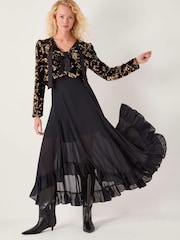 Monsoon Black Shola Sequin Bow Jacket - Image 5 of 6