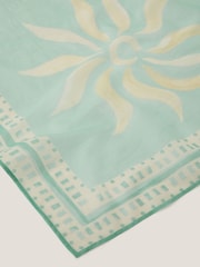 Monsoon Blue Sunnie Square Printed Scarf - Image 2 of 2