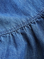 Mid Blue Frill Flippy Denim Mini Skirt - Image 4 of 4