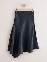 Indigo Blue N.Premium Asymmetric Lightweight Denim Skirt - Image 5 of 7