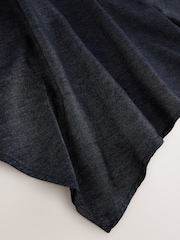 Indigo Blue N.Premium Asymmetric Lightweight Denim Skirt - Image 6 of 7