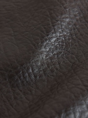 Chocolate Brown Textured Faux Leather Mini Skirt - Image 8 of 8
