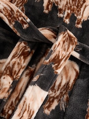 Grey Hamish the Highland Cow Cosy Dressing Gown - Image 11 of 12