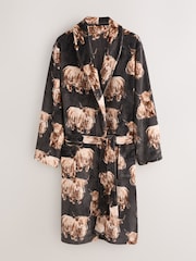 Grey Hamish the Highland Cow Cosy Dressing Gown - Image 8 of 12